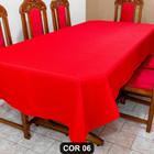 Toalha de mesa de sala estampada de natal 3,00x1,40 10 lugar