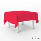 Toalha de Mesa em TNT - 1 x 1 metro - Vermelho - 5 unidades - Best Fest -