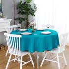 Toalha de mesa FOLINS&HOME Teal Round 152 cm Turquesa Impermeável