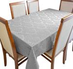 Toalha De Mesa Jacquard 06 Lug Cozinha Retangular Tecido - Interlar