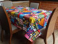 Toalha de Mesa Jacquard com Estampa Romero Brito