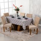 Toalha de Mesa Jantar em Tecido Jacquard 8 Lugares Vitral