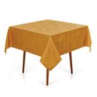 Toalha de Mesa Karsten Quadrada 4 Lugares Jacquard Ramália Amarelo