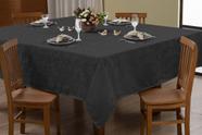 Toalha de Mesa Lisa Jacquard Adamascado Luxo 2,00mx1,40m (6 lugares)