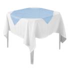 Toalha de Mesa Liso Azul Claro Tnt 70cm x 70cm - 10 Unidades - Extra Festas