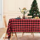 Toalha de mesa Midsummer Breeze Buffalo Plaid 140x260cm algodão