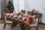 Toalha de mesa natal 6 lugares 1,4m x 2 m Retangular Oxford