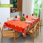 Toalha de Mesa Natal Estampada Quadrada 4 Cadeiras - Cozzilar