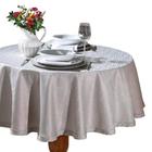 Toalha de Mesa Natal Jacquard Redonda 1,60m Requinte Dohler 