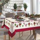 Toalha de Mesa Natal Retangular Estampada Athenas 6 Lugares - Dohler - Döhler