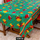 Toalha de Mesa Natalina 12 Lugares 3,50m x 1,40m Oxford Estampado - Rafaloro