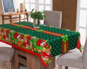 Toalha de Mesa Natalina 4,50m x 1,40m  Oxford Estampado Decoração Natal - URSINHOS