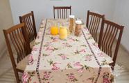 Toalha de mesa para 8 cadeiras tecido linho 100% algodão 2,50 x 1,50 estampado rose