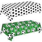 Toalha de mesa para decorações de festa Oigco Soccer 137 x 274 cm, pacote com 2