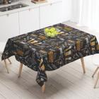 Toalha de Mesa Plástica Carinho 6 Lugares Anti Manchas Diversas Estampas Decor Cozinha - AZ Shopping