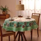 Toalha de Mesa Pop Redonda Estampada 4 Lugares 1,55 m Lepper