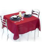 Toalha de Mesa Quadrada 4 Lugares 1,40 x 1,40 Lisa