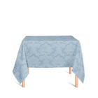 Toalha de Mesa Quadrada em Tecido Jacquard 100% Poliéster Medalhão Azul Bebê