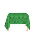 Toalha de Mesa Quadrada em Tecido Jacquard Verde Medalhão Tradicional - Jacquard Tradicional