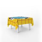 Toalha De Mesa Quadrada Infantil Tecido Oxford Estampas Diversas Brinquedos - 140x140cm