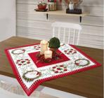 Toalha de Mesa Quadrada Natal Natalino Noel 78cmx78cm - DÖHLER