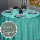 Toalha De Mesa Redonda Jacquard 2,00m para Evento Forro Casamento Formatura - ChicCasaEnxovais