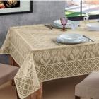 Toalha De Mesa Renda 4 e 6 Cadeiras Quadrada/Retangular Branca Bege e Vermelha - Envio Rápido