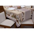 Toalha de Mesa Retangular 10 Lugares 3,00 x 1,45M Tecido Linhão Premium