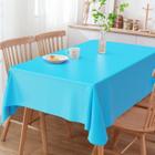 Toalha De Mesa Retangular 6 Lugares Liso Azul Frozen - Menedecor