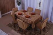 Toalha De Mesa Retangular 8 Lugares 1,35x2,60 Jacquard Avela