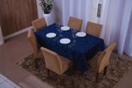 Toalha De Mesa Retangular 8 Lugares Jacquard 1,35X2,60 - Bf Confeccoes