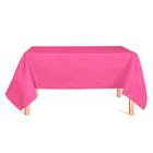 Toalha de Mesa Retangular em Oxford Rosa Pink Chiclete