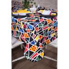 Toalha de Mesa Retangular em Tecido Impermeável Acqua Linea Romero Britto RB1