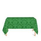 Toalha de Mesa Retangular em Tecido Jacquard Verde Medalhão Tradicional