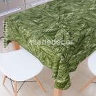 Toalha De Mesa Retangular Estampada Folhagens Verdes 6 Lugares - Menedecor