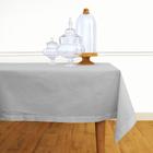 Toalha de mesa Solino Home Cotton Linen Stitch 144x58cm Light