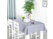 Toalha De Mesa Tecido Linho Rustico Para Mesa De Até 6 Lugares