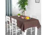 Toalha De Mesa Tecido Linho Rustico Para Mesa De Até 6 Lugares