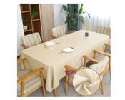 Toalha De Mesa Tecido Linho Rustico Para Mesa de até 8 Lugares