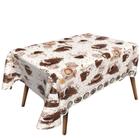 toalha de mesa termica plastico impermeavel Cafe Gourmet Coffe break 2,00 x 1,40 6 cadeiras