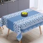 toalha de mesa termica plastico impermeavel portuguesa azul 1,50 x 1,40