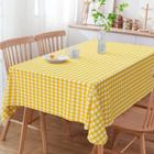 Toalha de Mesa Xadrez Vichy Amarelo