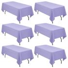 Toalha de mesa YMHPRIDE Lavanda Poliéster 150x260cm para aba de 6 pés