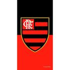 Toalha De Praia Buettner Veludo Brasão Flamengo 02 Vermelho