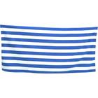 Toalha de Praia e Piscina Dohler Cabana Stripes Velour 100% Algodão - Azul - 76x152cm