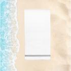 Toalha de Praia Grande Quasar 75x150cm Branco