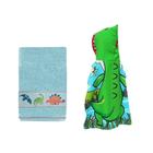 Toalha Infantil Banho Dinossauro e Poncho Jacare Kids 2un