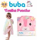 Toalha infantil poncho buba zoo unicornio