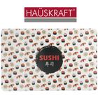 Toalha lugar americano de pvc retangular sushi hauskraft 43x28cm