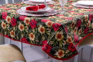 Toalha Mesa 3,.20m Jantar Jacquard Estampado 10 Lugares - Floral - ANGEL ENXOVAIS